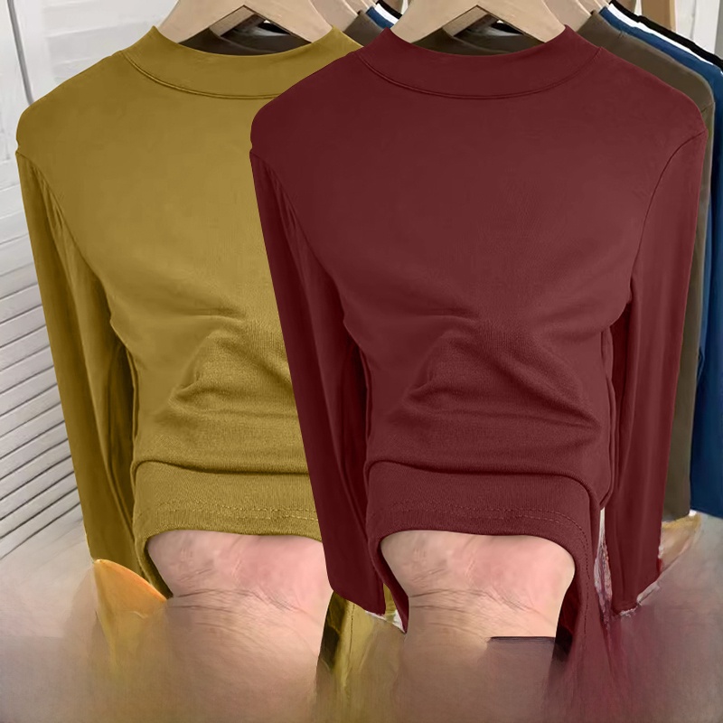 Base Layer Top - Warm Mid- Sleeve Thermal T-Shirt Women's