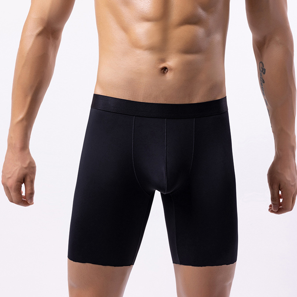 Men Ice Silk Long Leg Shorts B - Long Leg Trunk Men incelemesi ve fiyatı