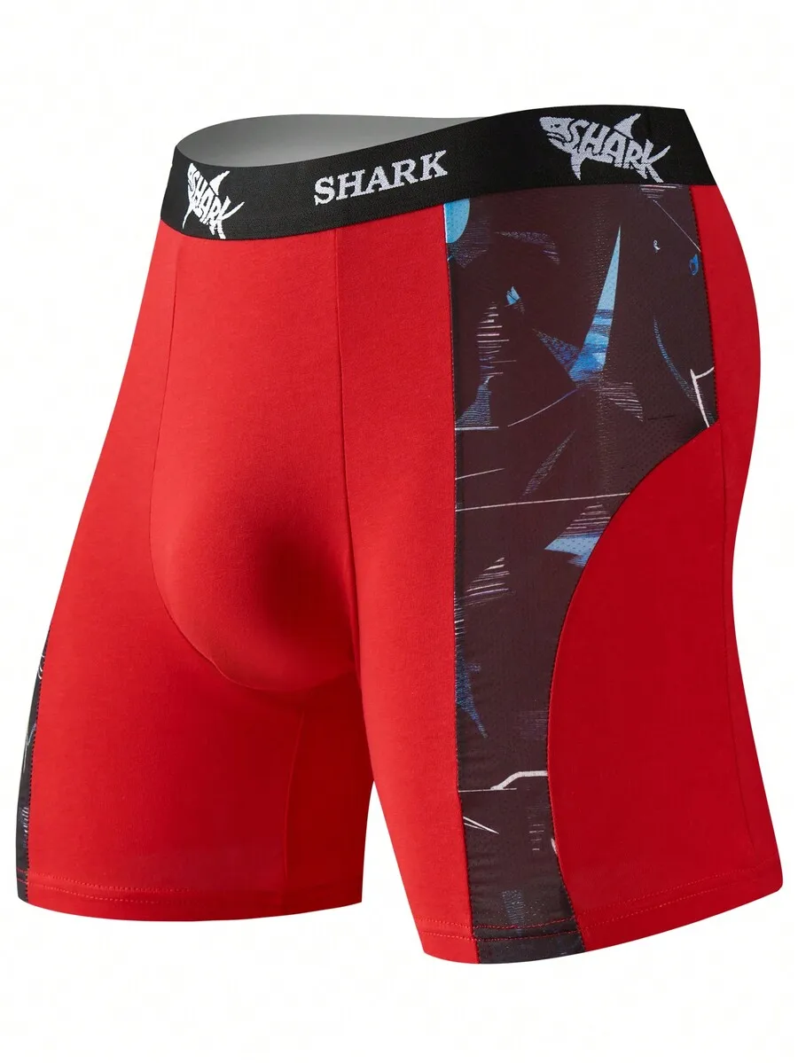 Red Spliced Mesh Boxer Shorts  - Mesh Sport Boxer incelemesi ve fiyatı