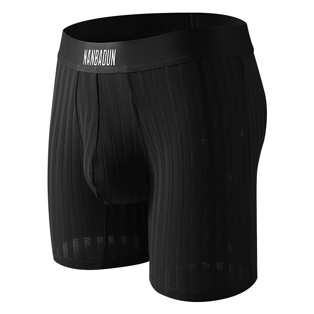 Men Ice Silk Long Leg Shorts B - Long Leg Trunk Men incelemesi ve fiyatı
