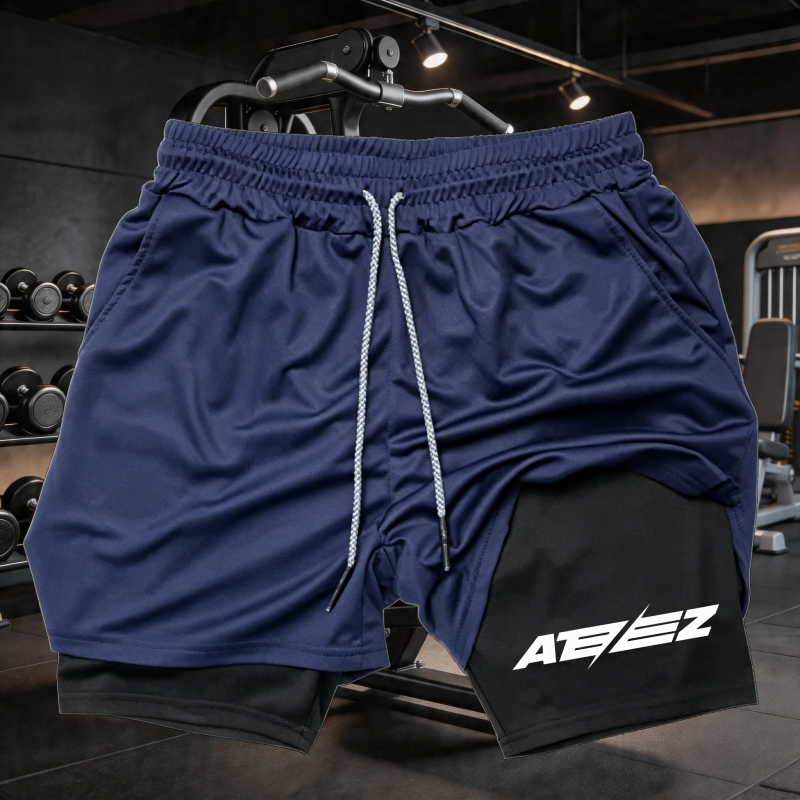 Cross Print 2 in 1 Workout Run - Compression Shorts Athletes incelemesi ve fiyatı