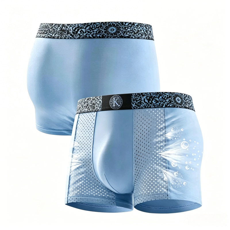 Men's Cool Ice Silk Mesh Boxer - Mesh Sport Boxer incelemesi ve fiyatı