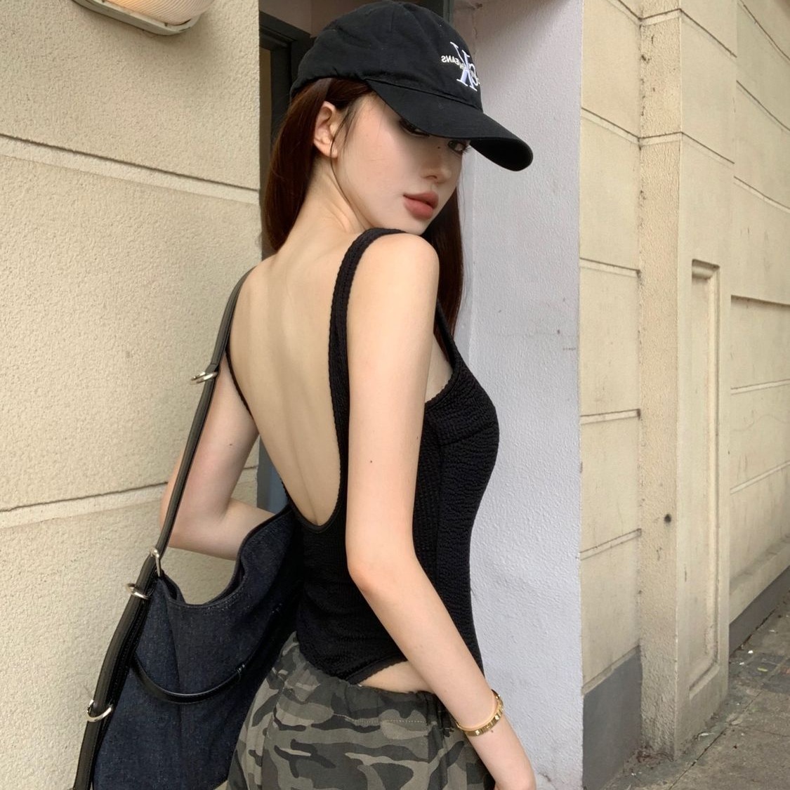Black Strappy Bodysuit Sexy Ba - Tank Top Ribbed incelemesi ve fiyatı