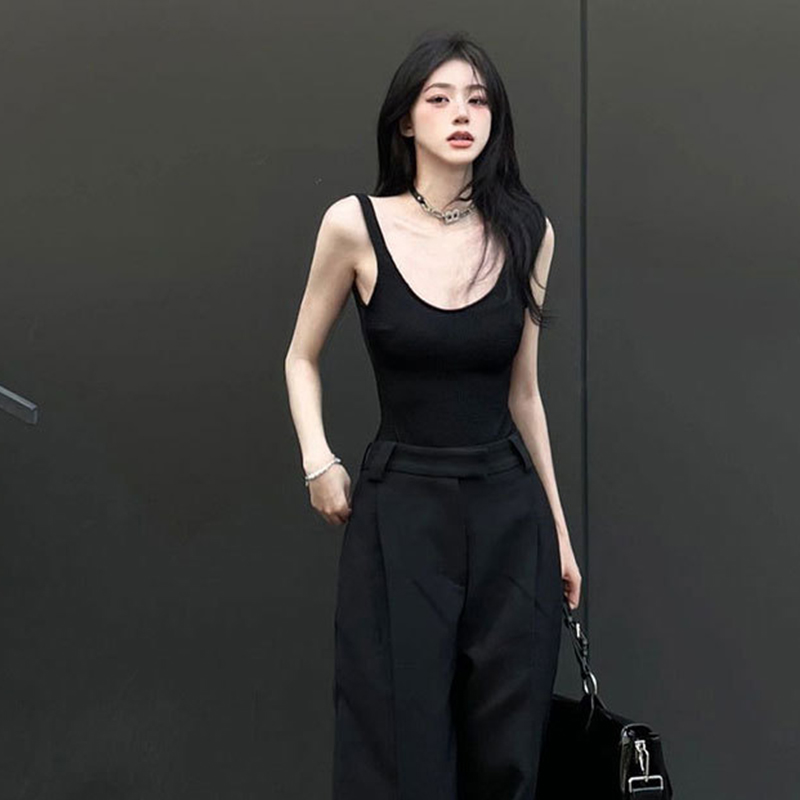 Black Strappy Bodysuit Sexy Ba - Tank Top Ribbed incelemesi ve fiyatı