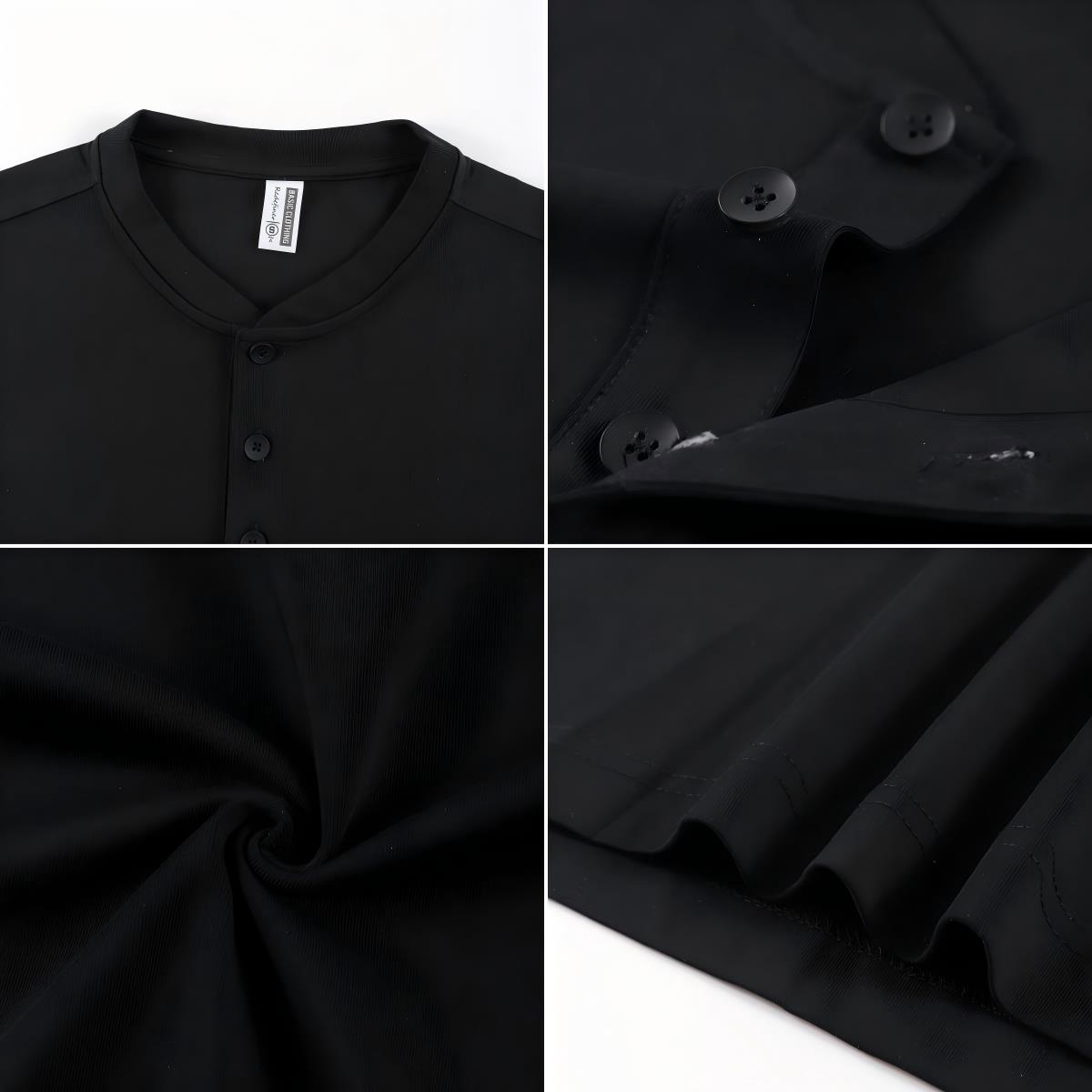 2026 NEW Solid Cotton Henley S - Undershirt Crew Neck incelemesi ve fiyatı