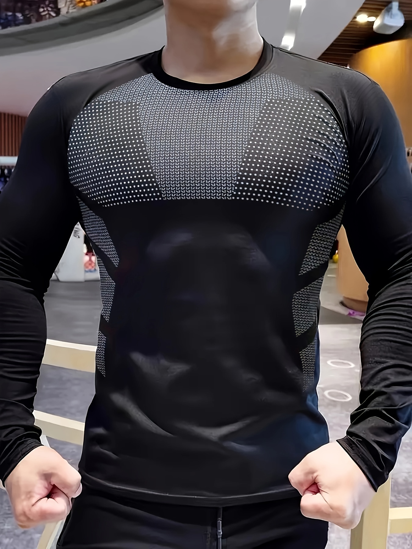 Men's autumn and winter thick  - T Shirt Tight Fit incelemesi ve fiyatı