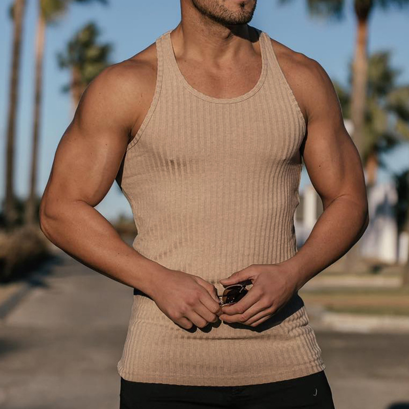 2024 Summer new men V-neck Ves - Undershirt Crew Neck incelemesi ve fiyatı