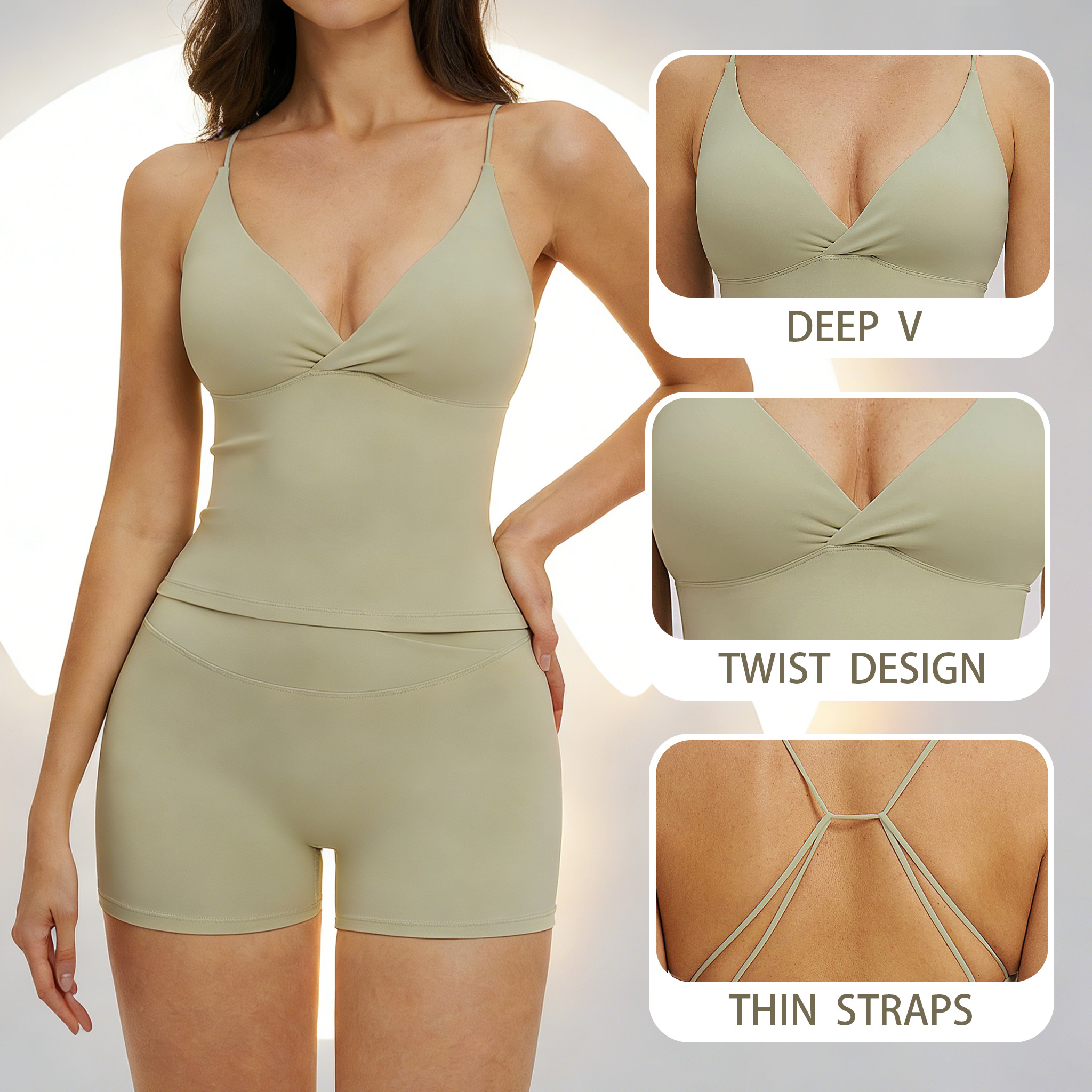 Yoga Tank Top with Pads Backle - Suspender Tank Top incelemesi ve fiyatı