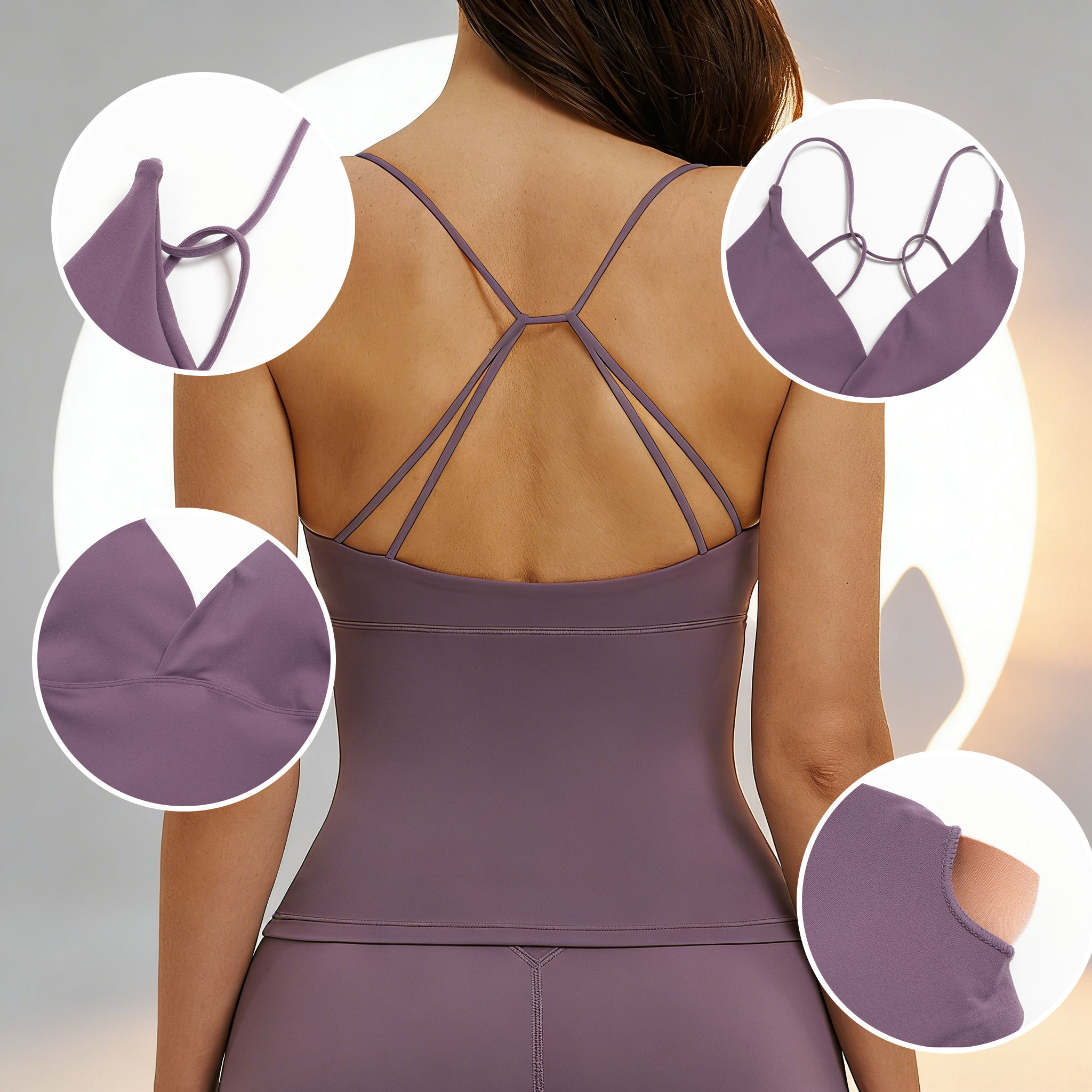 Yoga Tank Top with Pads Backle - Suspender Tank Top incelemesi ve fiyatı