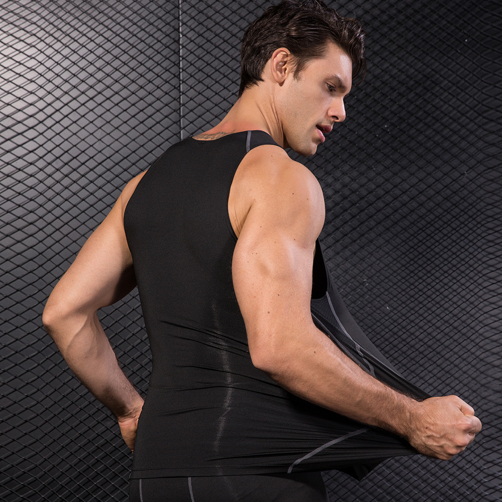 Men Black Sport Skinny Vest Ti - Base Layer Top incelemesi ve fiyatı