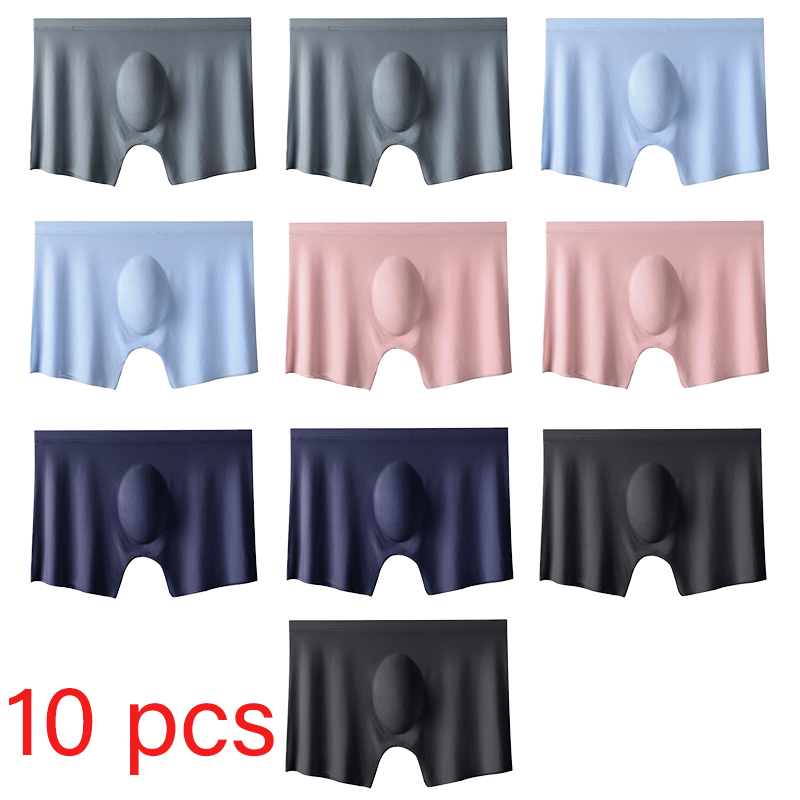 10 Pcs/Lot Men's Summer Ice Si - Multi Pack Underwear incelemesi ve fiyatı