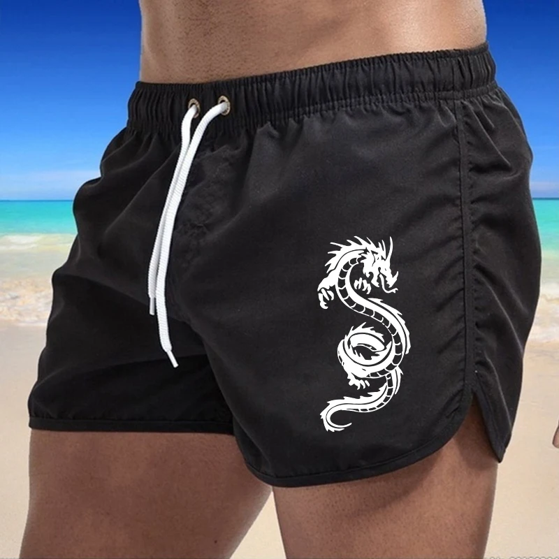 Dragon Print Summer Swimming T - Trunk Breathable Men incelemesi ve fiyatı