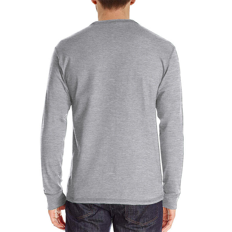 Men's Long Sleeve Henley Style - Undershirt Crew Neck incelemesi ve fiyatı