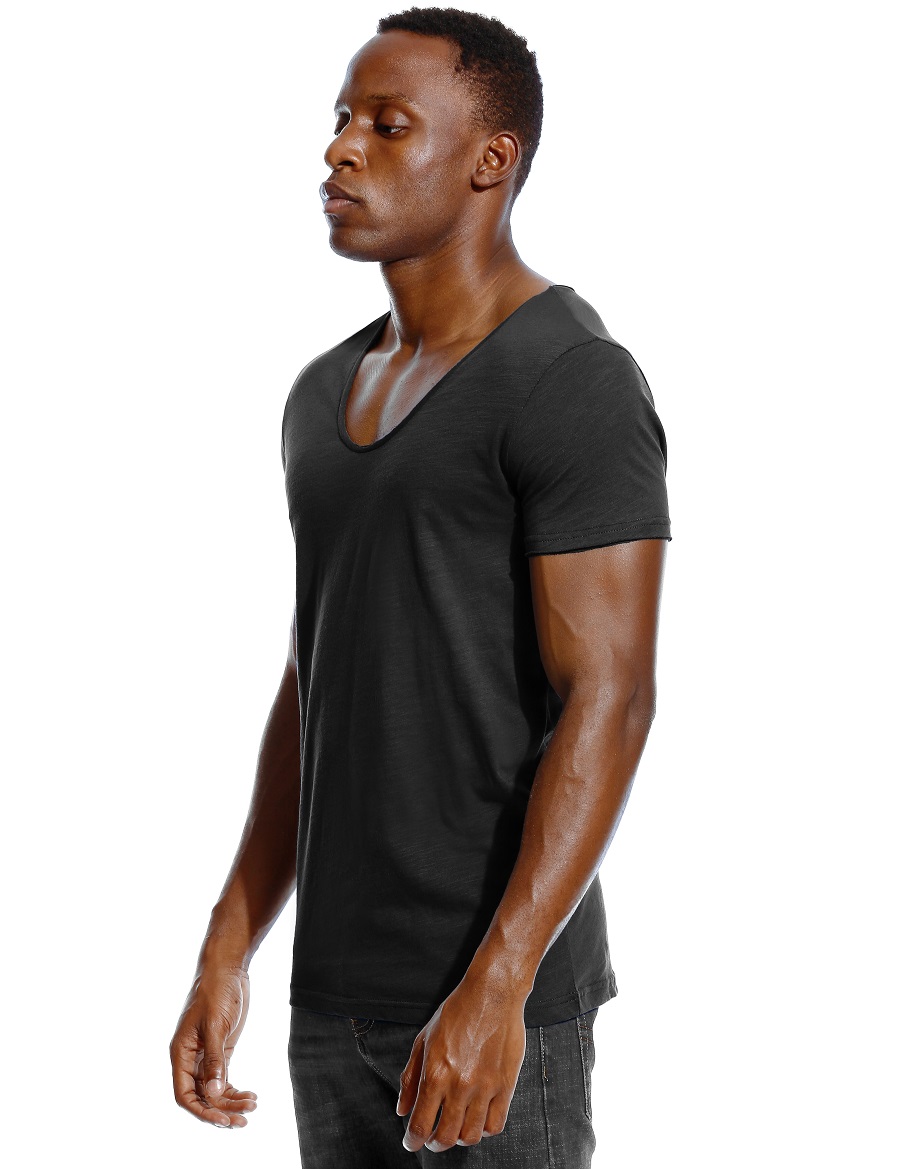 Scoop Neck T Shirt for Men Low - Undershirt Crew Neck incelemesi ve fiyatı