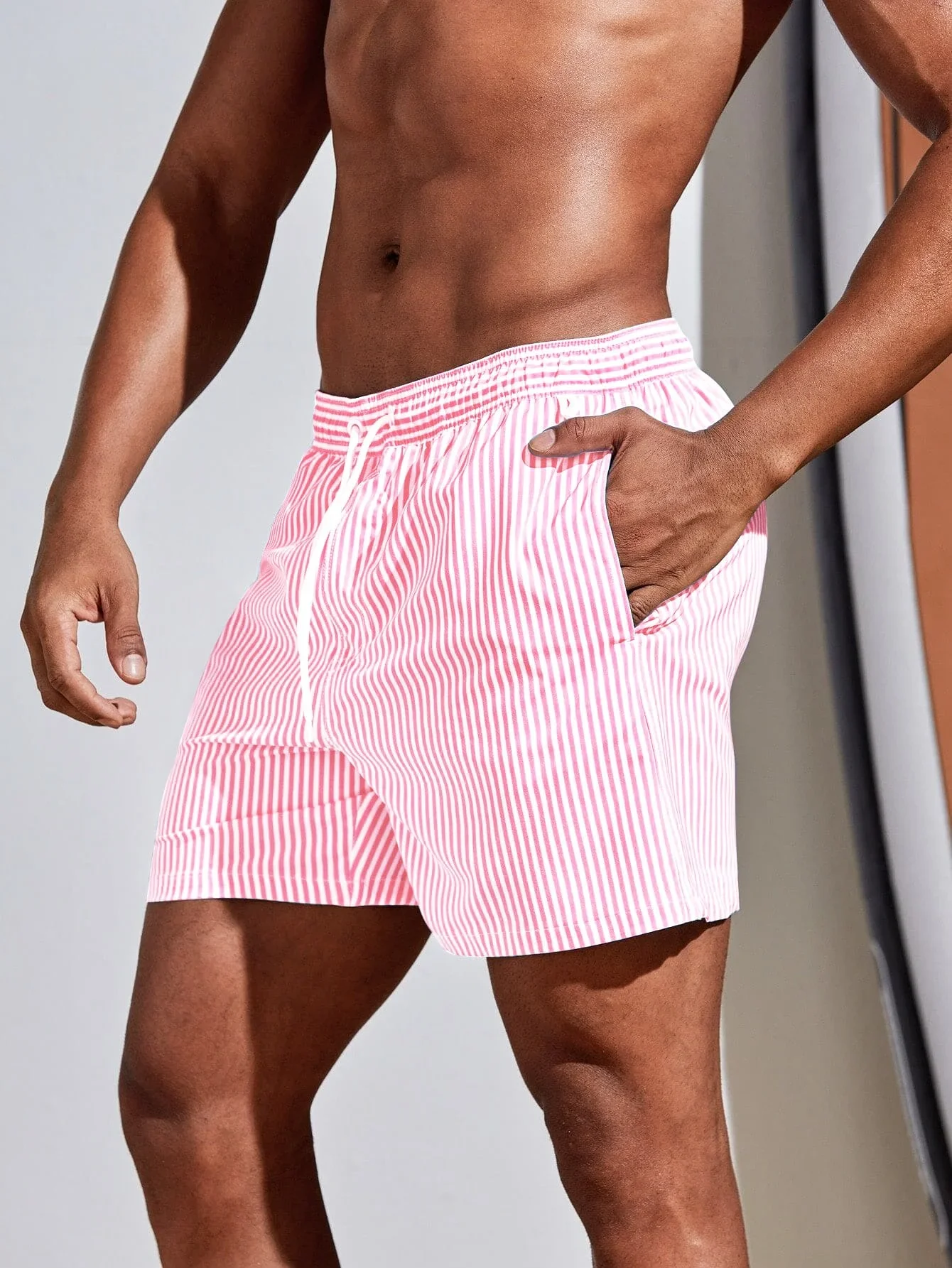 Men Vertical Striped Drawstrin - Bamboo Fiber Trunk incelemesi ve fiyatı