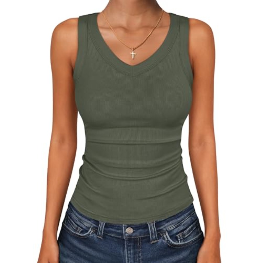 ANRABESS Tank Tops for Women V - Tank Top Ribbed incelemesi ve fiyatı