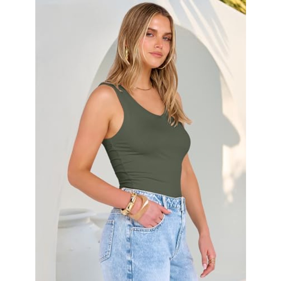 ANRABESS Tank Tops for Women V - Tank Top Ribbed incelemesi ve fiyatı