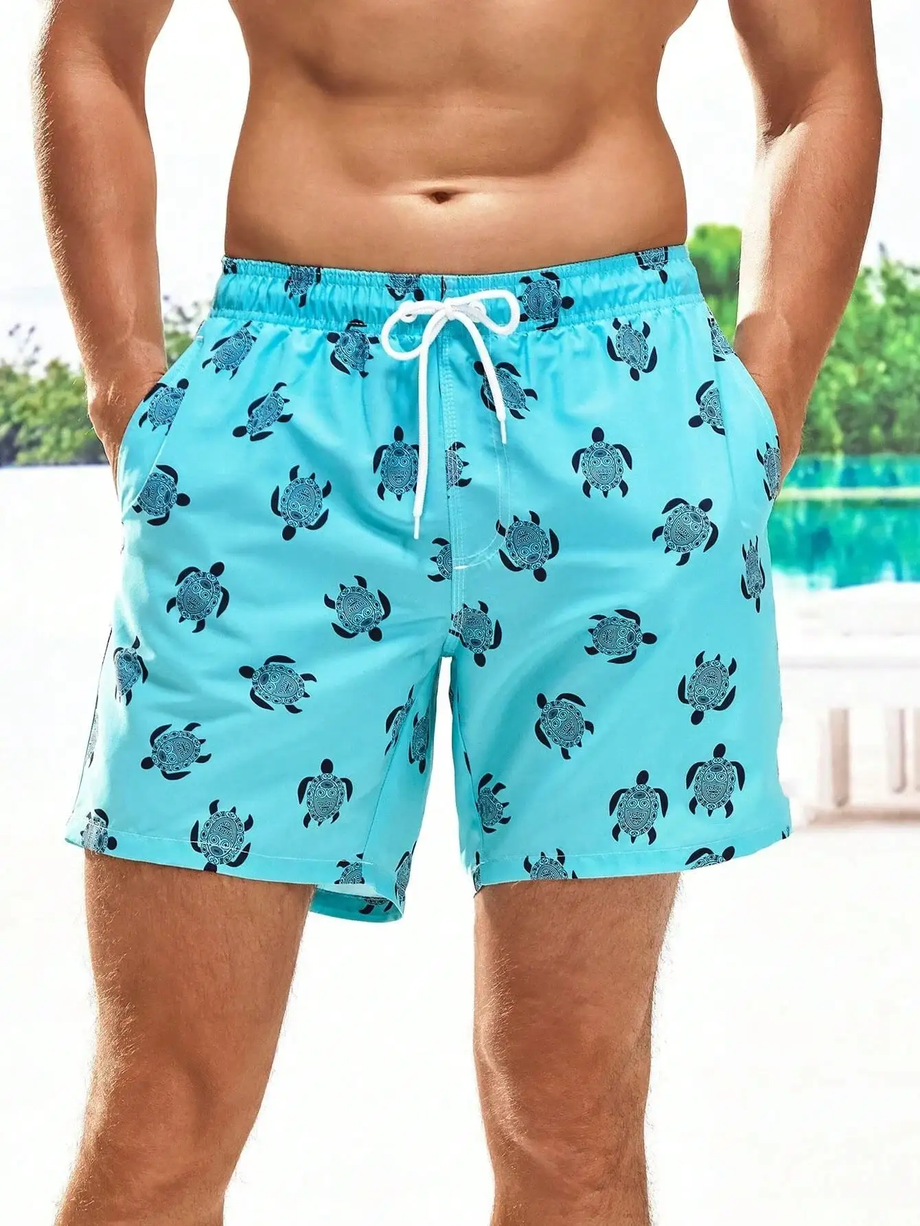 Men's Beach Shorts Summer Fash - Bamboo Fiber Trunk incelemesi ve fiyatı