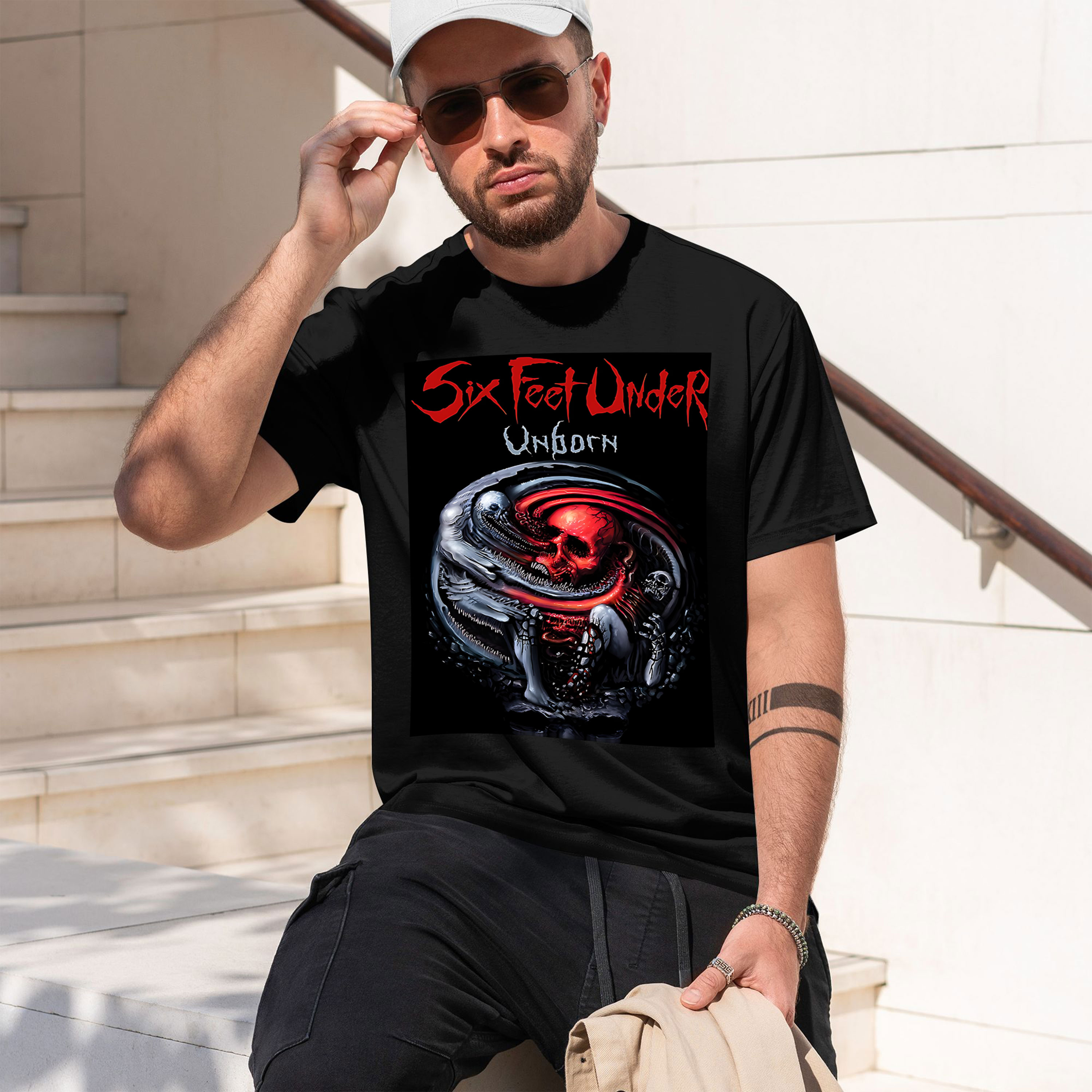 Six Feet Under – Unborn back 2 - Undershirt Crew Neck incelemesi ve fiyatı