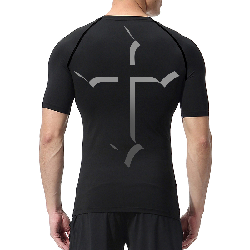 Cross Print Compression Shirt  - Base Layer Top incelemesi ve fiyatı