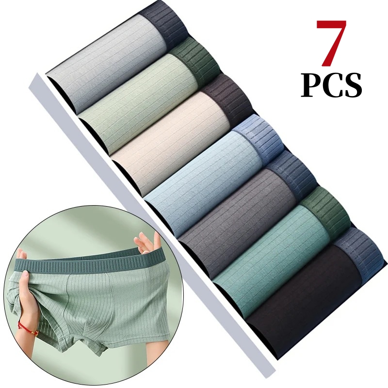 7Pcs/Lot Men's Cotton Underwea - Multi Pack Underwear incelemesi ve fiyatı