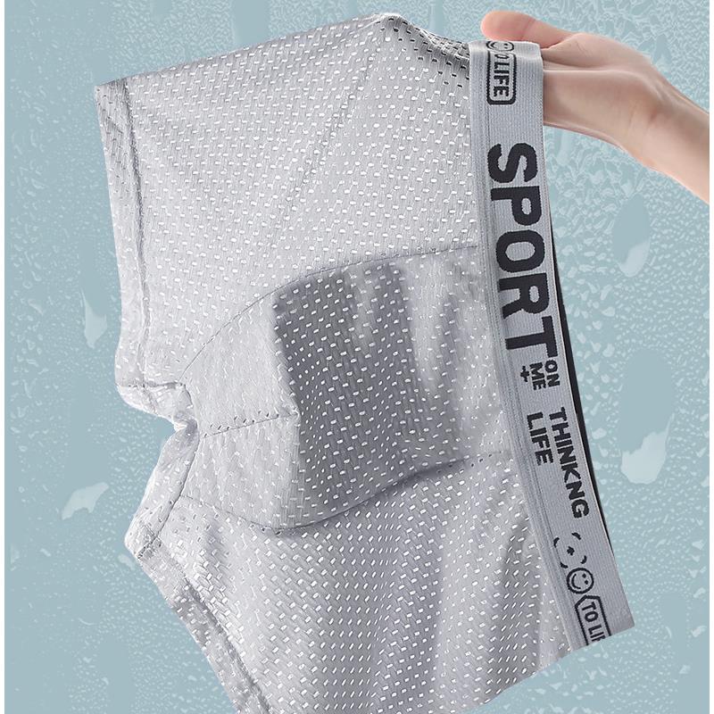 5PCS Men's Ice Silk Mesh Boxer - Mesh Sport Boxer incelemesi ve fiyatı