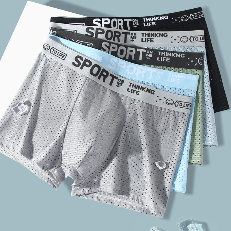 5PCS Men's Ice Silk Mesh Boxer - Mesh Sport Boxer incelemesi ve fiyatı