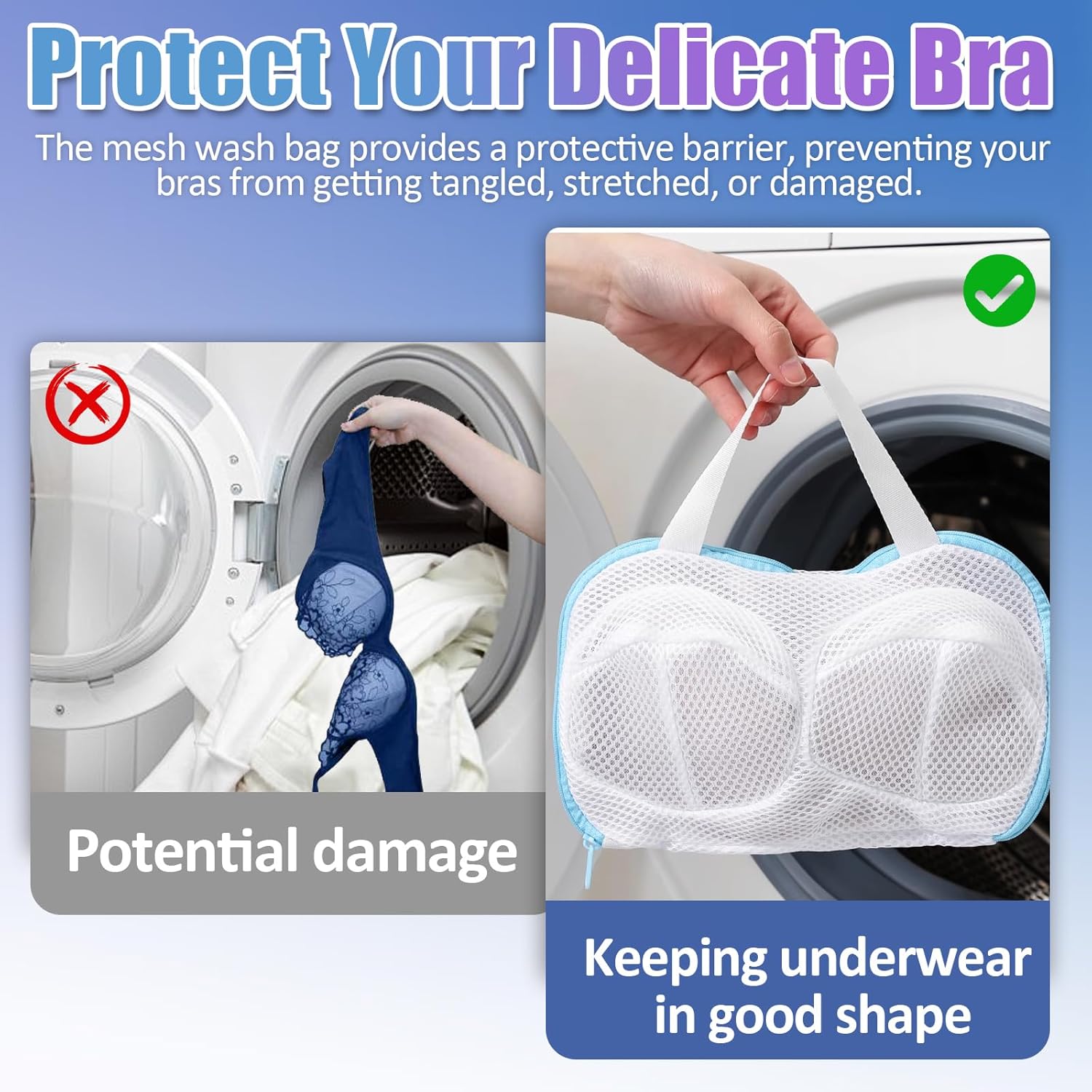 2-Pack Bra Wash Bags- Non-Defo - Multi Pack Underwear incelemesi ve fiyatı