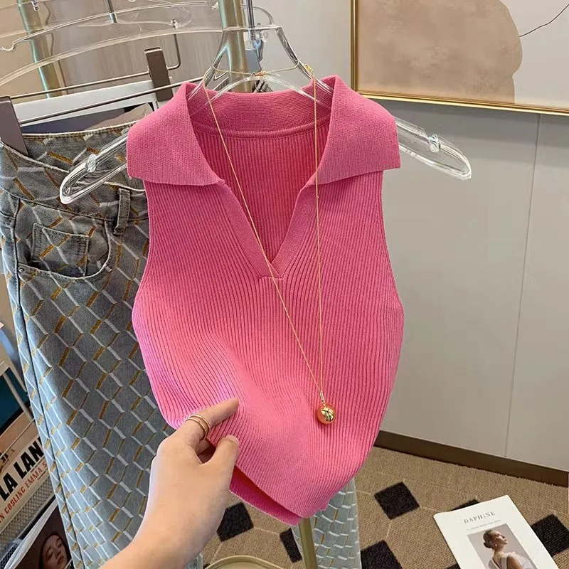 Women's Rose Ribbed Knit Tank  - Tank Top Ribbed incelemesi ve fiyatı