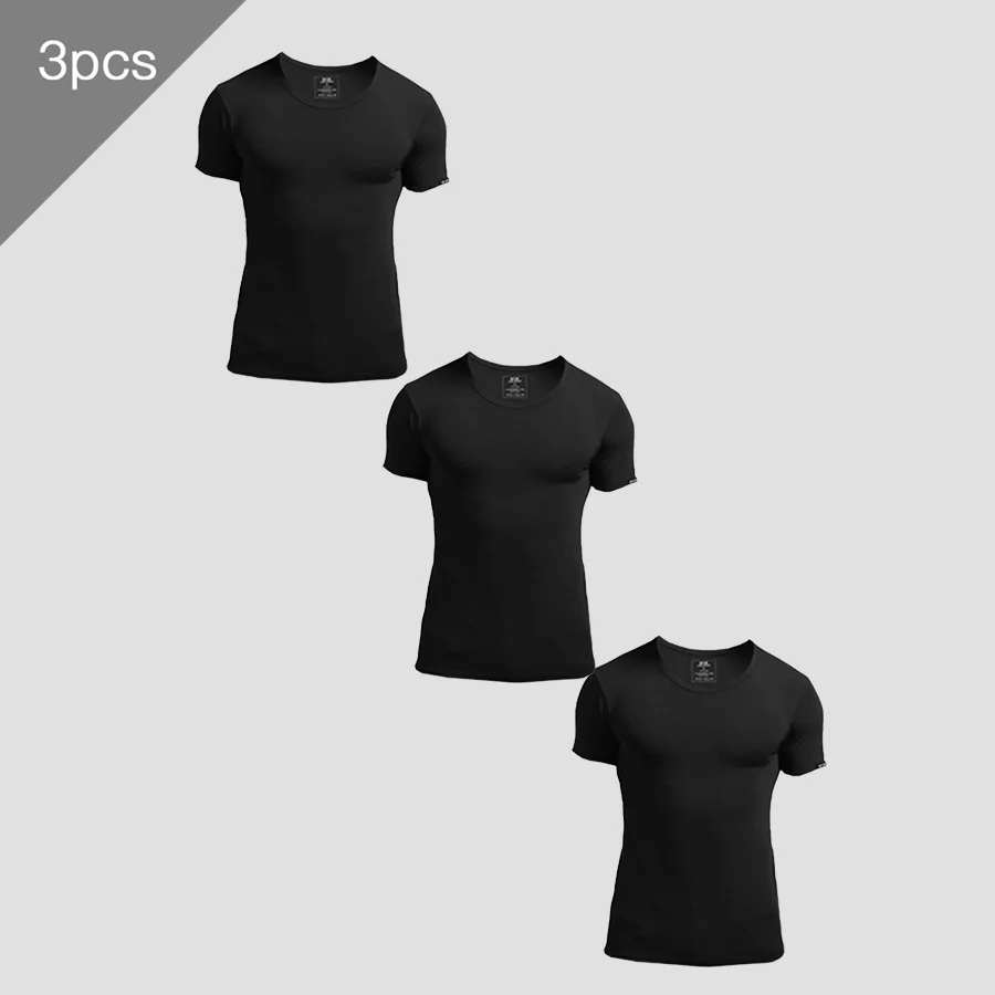 3PCS Men's Summer Short Sleeve - Undershirt Crew Neck incelemesi ve fiyatı