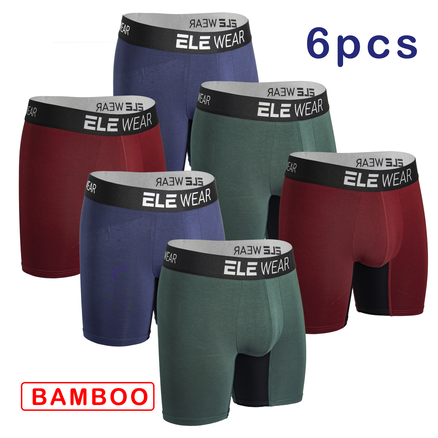 6 pcs Bamboo Men Underwear Box - Bamboo Fiber Trunk incelemesi ve fiyatı
