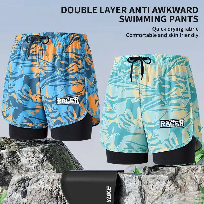Swimming Trunks Adult Double L - Trunk Breathable Men incelemesi ve fiyatı