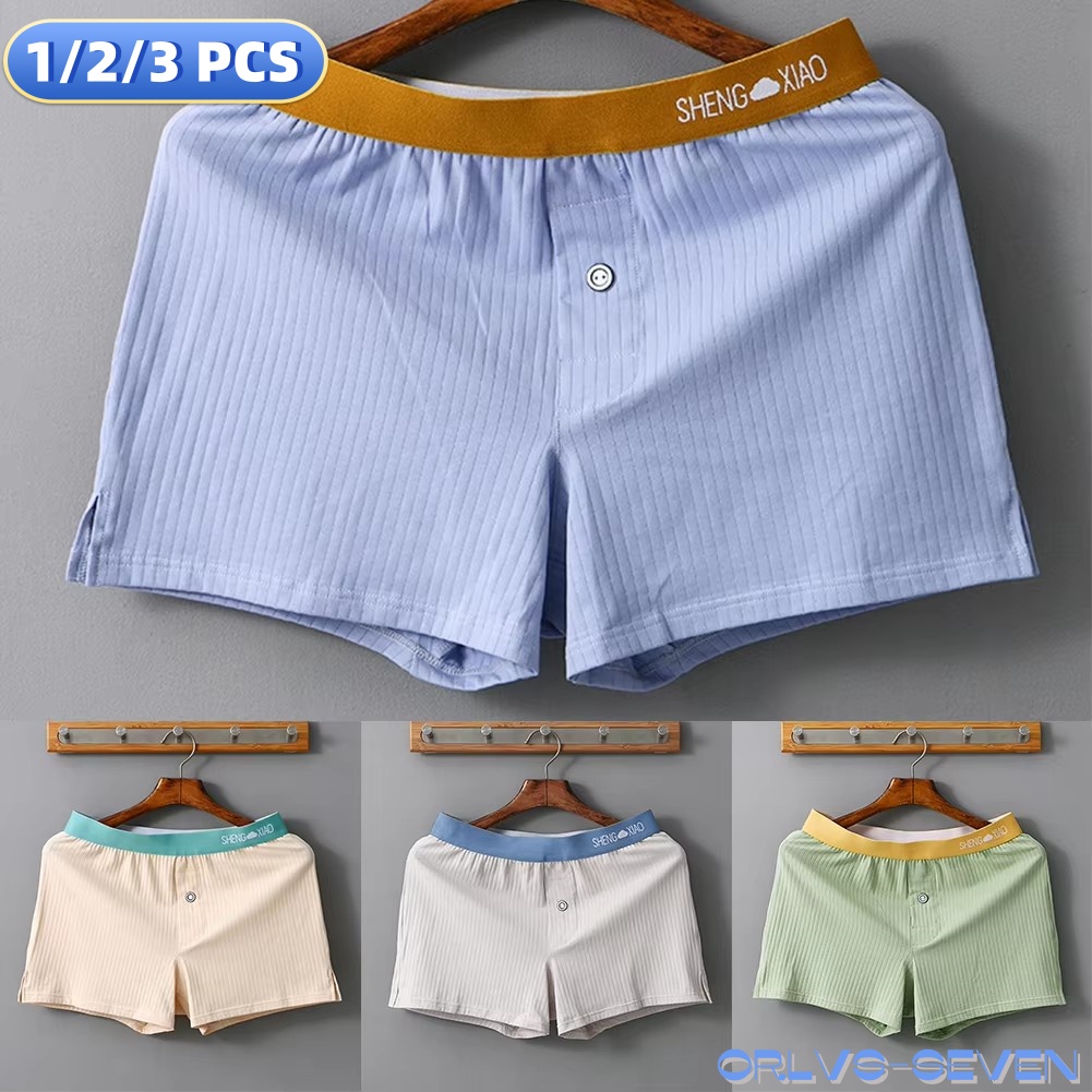 1/2/3 PCS Men's Panties Cotton - Trunk Breathable Men incelemesi ve fiyatı