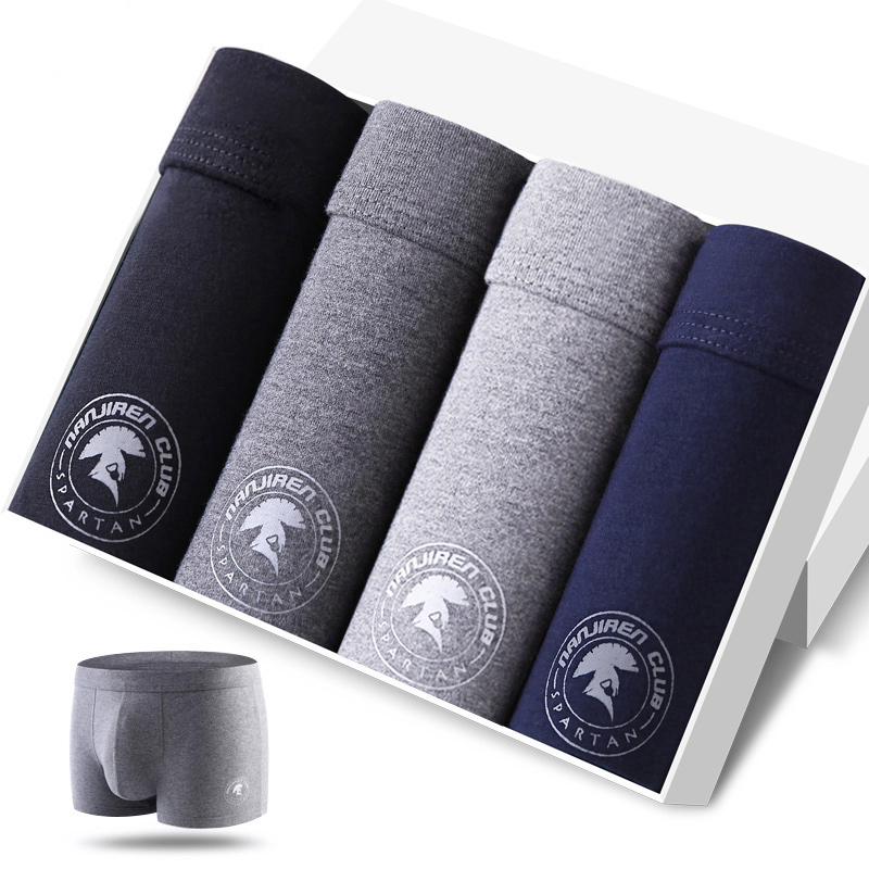 4pcs Men's Panties Sexy Shorts - Boxer Brief Pack Cotton incelemesi ve fiyatı