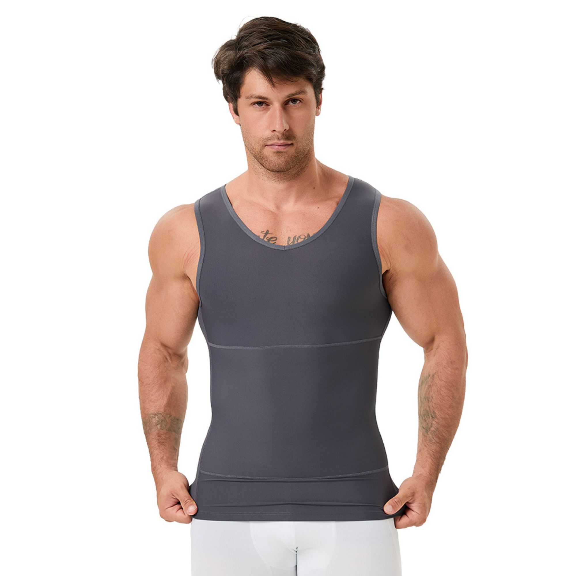 Men's V Neck Compression Shape - Undershirt Crew Neck incelemesi ve fiyatı
