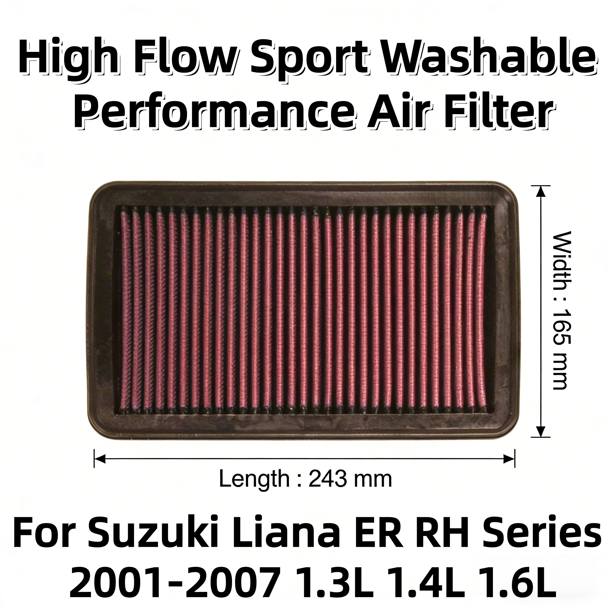 For Suzuki Liana ER RH Series  - Performance Boxer Sport incelemesi ve fiyatı