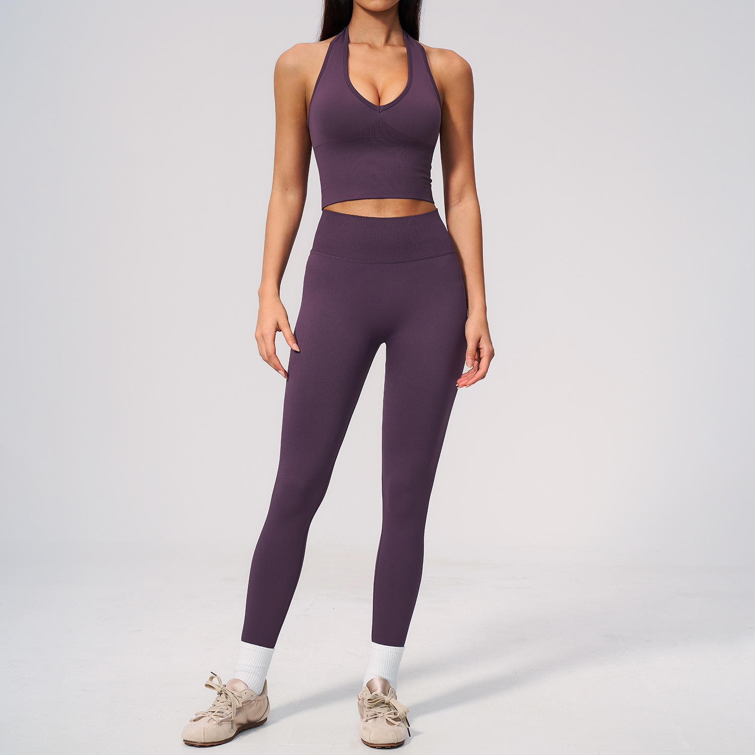 Seamless Yoga Suit 2PCS Women  - Compression Shorts Athletes incelemesi ve fiyatı