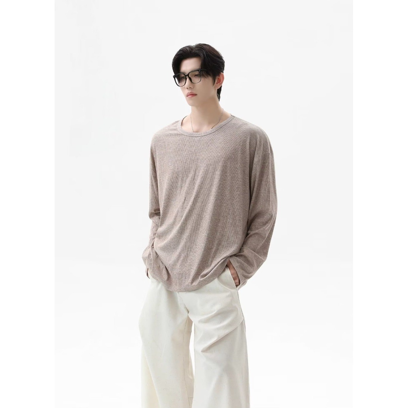 2026 Autumn New Texture Long S - Undershirt Crew Neck incelemesi ve fiyatı