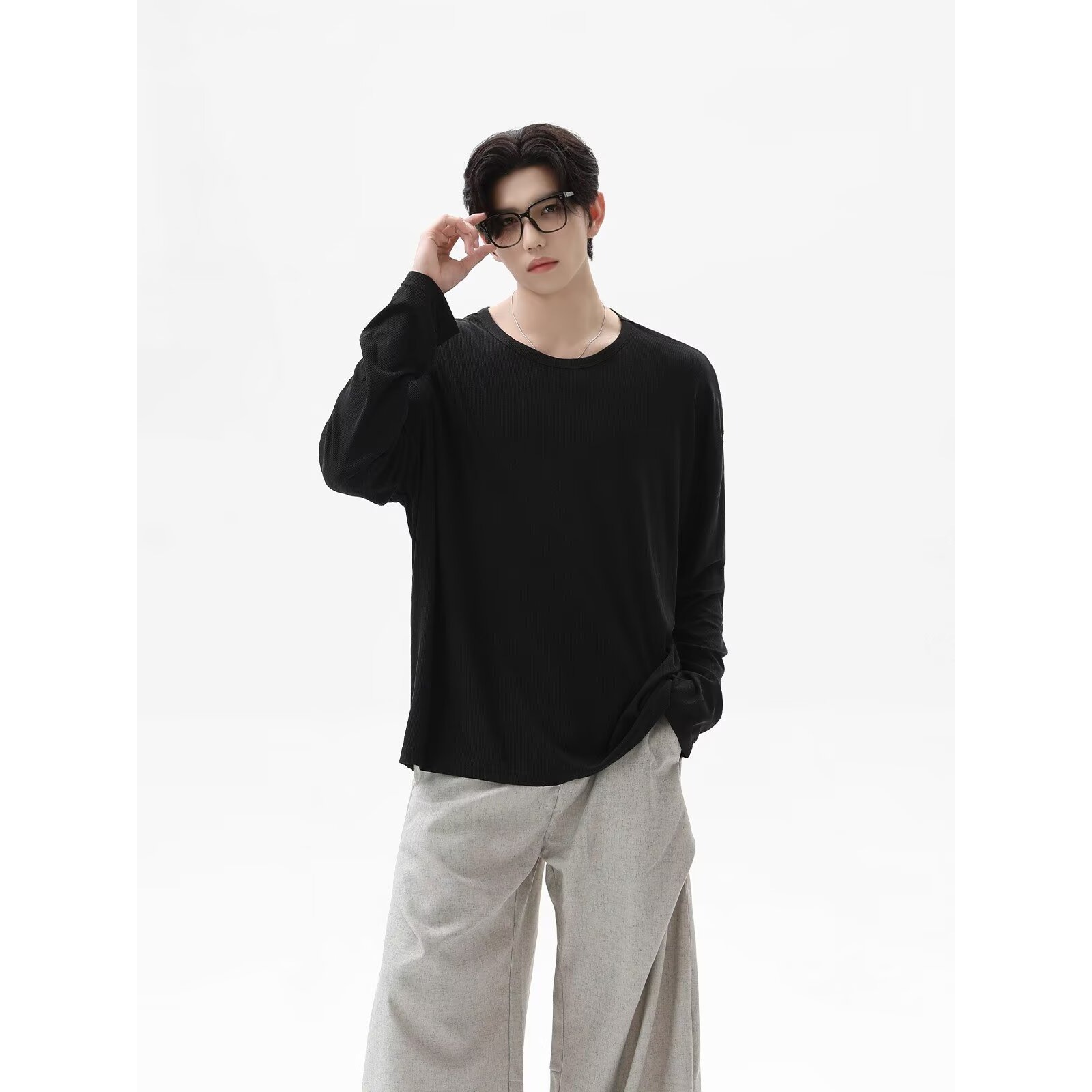 2026 Autumn New Texture Long S - Undershirt Crew Neck incelemesi ve fiyatı
