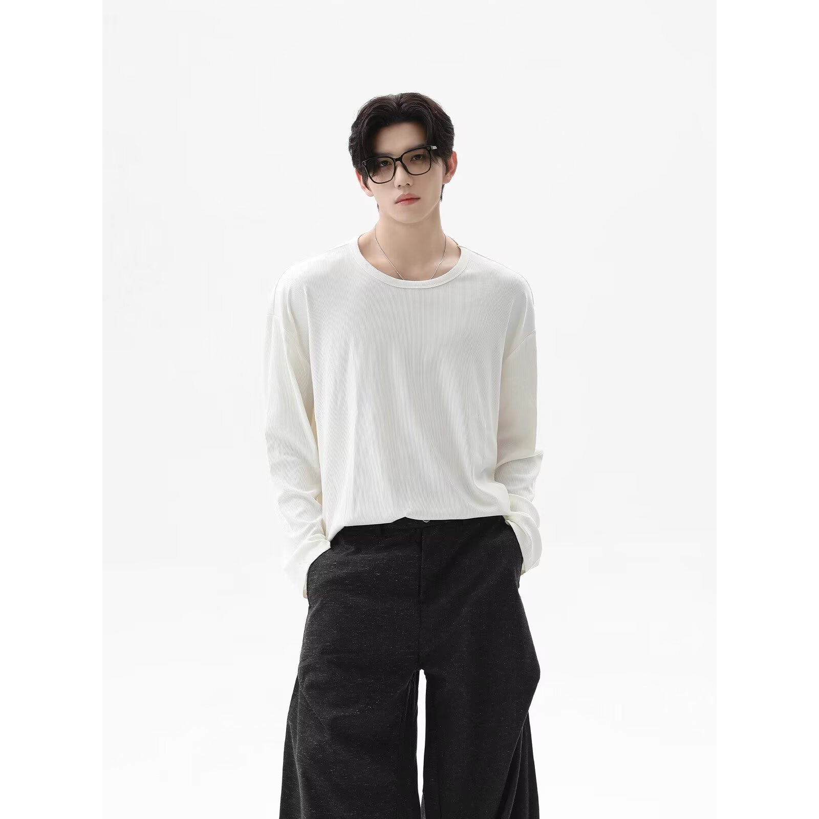 2026 Autumn New Texture Long S - Undershirt Crew Neck incelemesi ve fiyatı