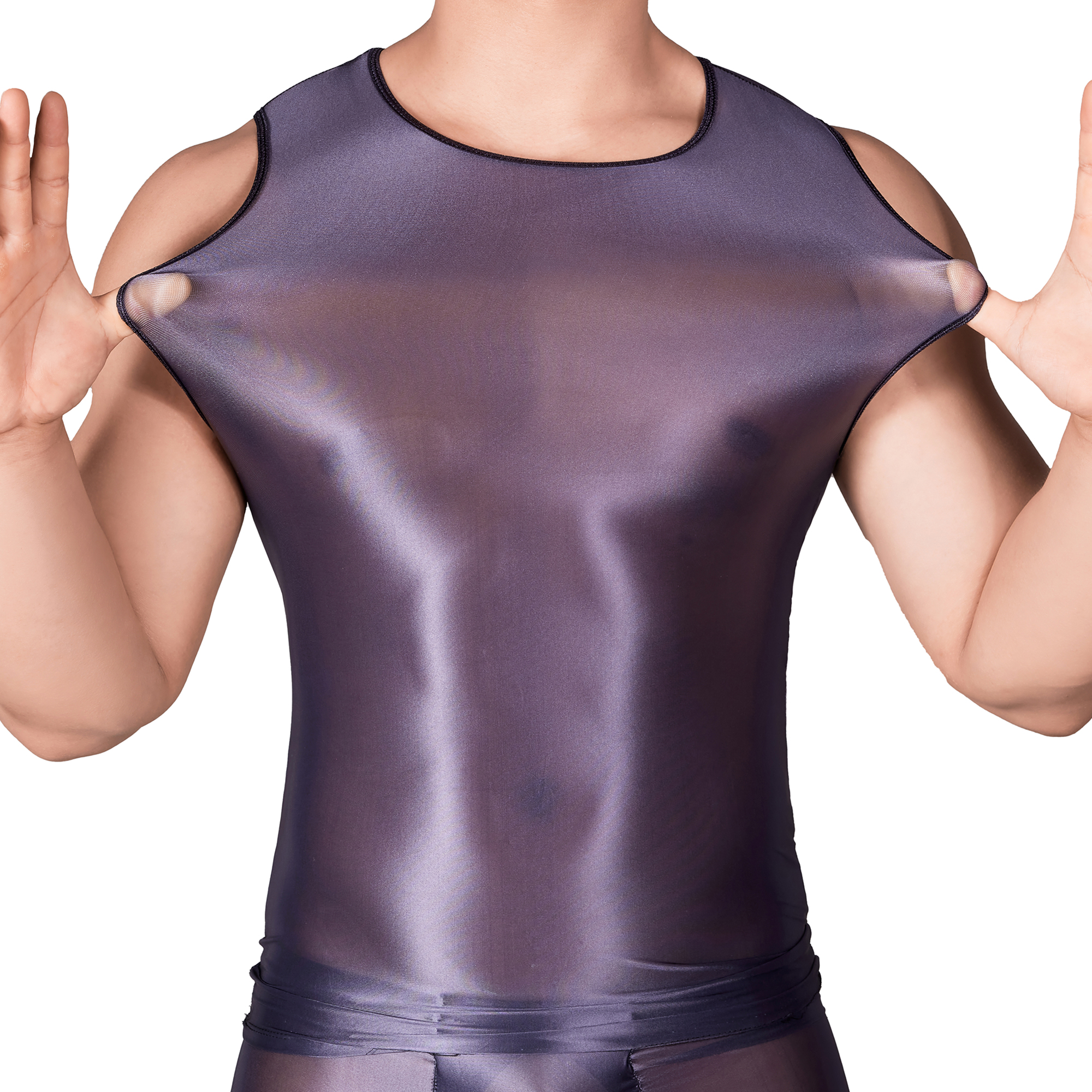 Solid Color Men's Slim Smooth  - Sleeveless Undershirt incelemesi ve fiyatı