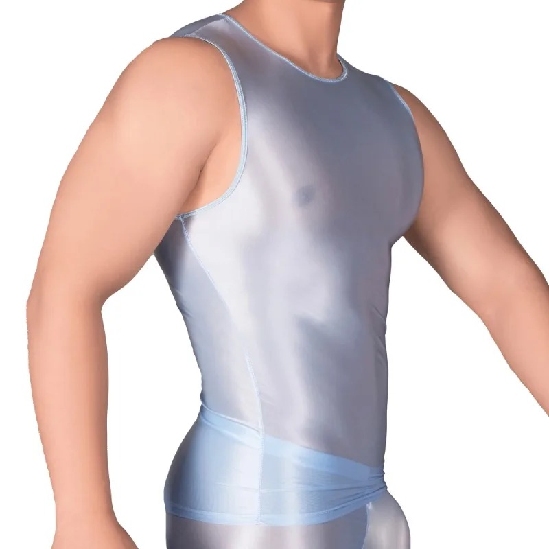 Solid Color Men's Slim Smooth  - Sleeveless Undershirt incelemesi ve fiyatı