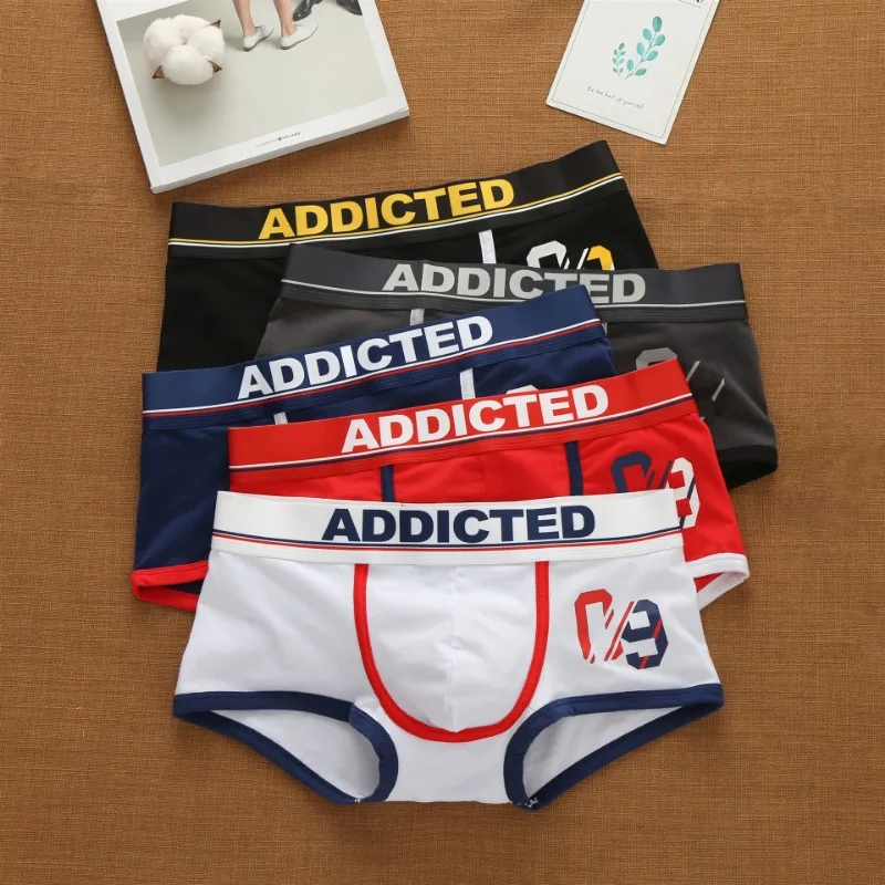 Addicted men's Korean alphabet - Boxer Brief Pack Cotton incelemesi ve fiyatı