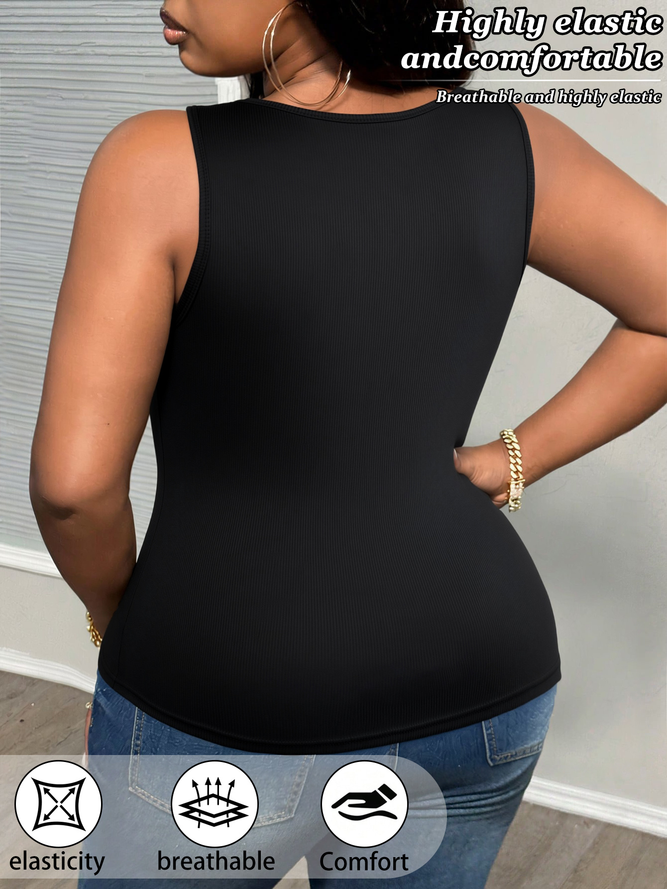 3-Pack Plus Size Lace V-Neck V - Sleeveless Undershirt incelemesi ve fiyatı
