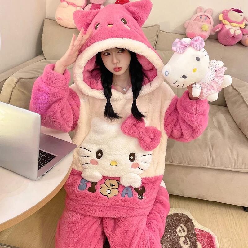 Sanrios Cinnamoroll Coral Velv - Thermal Long John incelemesi ve fiyatı