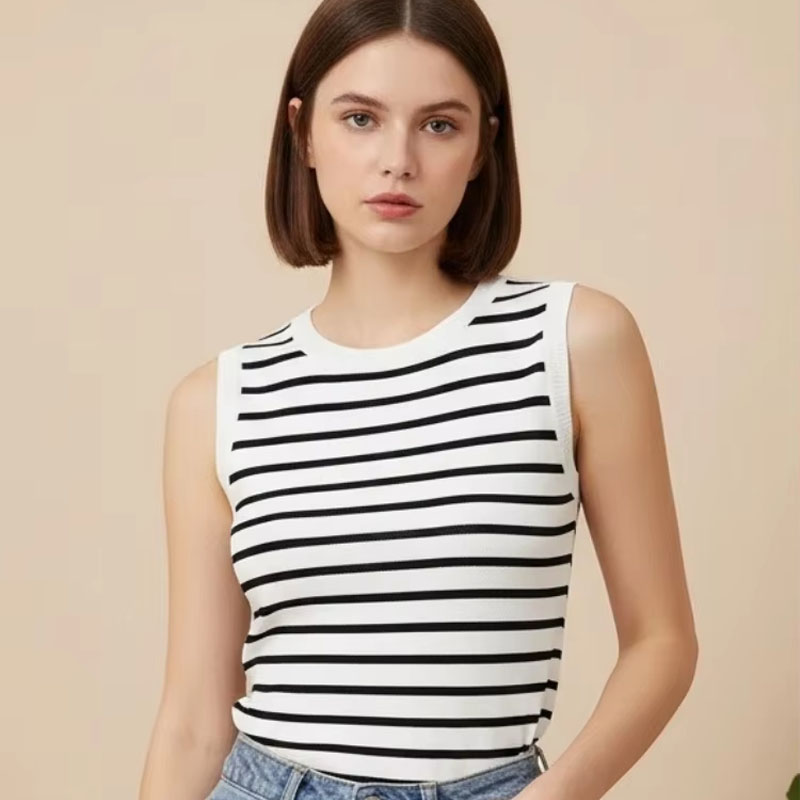 One Size Short Striped Ice Sil - Sleeveless Undershirt incelemesi ve fiyatı