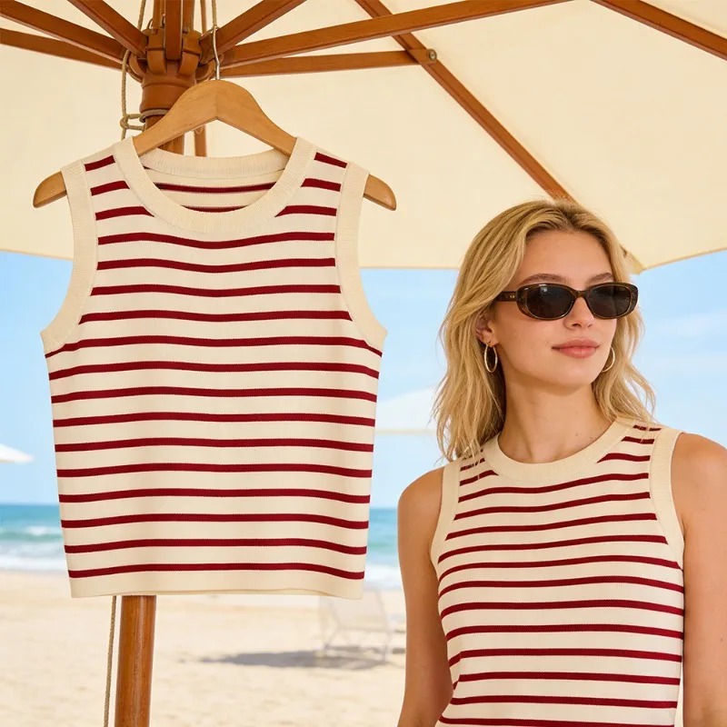 One Size Short Striped Ice Sil - Sleeveless Undershirt incelemesi ve fiyatı