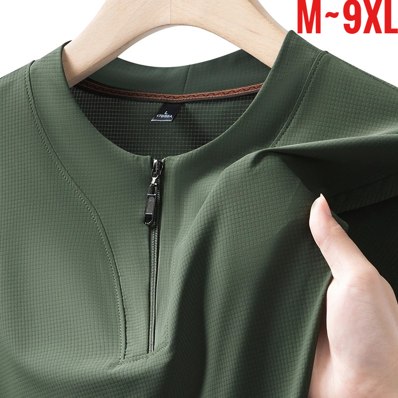 Big Size 9XL Men's Ice Silk He - T Shirt Tight Fit incelemesi ve fiyatı
