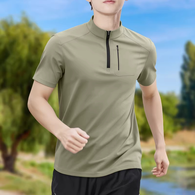 Men's Half-Zip High-Stretch Qu - T Shirt Tight Fit incelemesi ve fiyatı