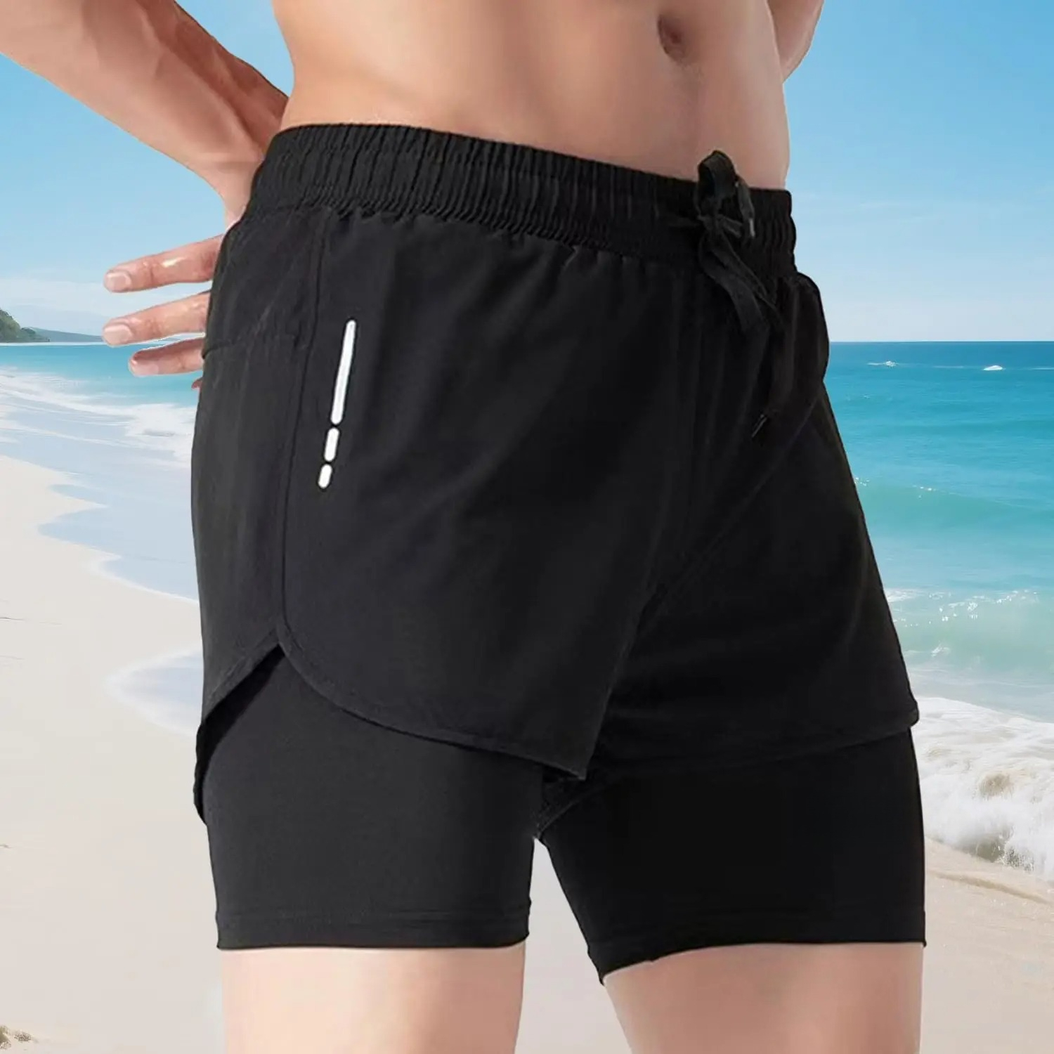 Men's Swim Trunks Quick Dry At - Compression Shorts Athletes incelemesi ve fiyatı